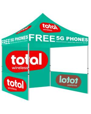 Total by Wireless - 10x10 Canopy Tent Outdoor Advertising