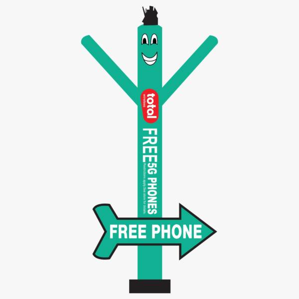 Total by Wireless - 20ft Air Dancer with Arrow