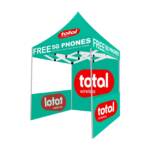 Total by Wireless - 5x5 Canopy Tent Outdoor Advertising