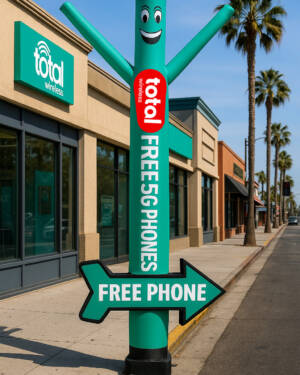 20ft Total Wireless Air Dancer with Arrow