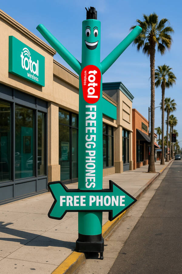 20ft Total Wireless Air Dancer with Arrow