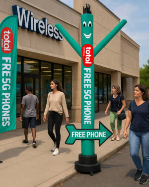 20ft Total Wireless Air Dancer with Arrow