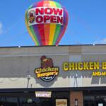 22ft Chicken Burger’s Now Open Giant Inflatable Rooftop Balloon