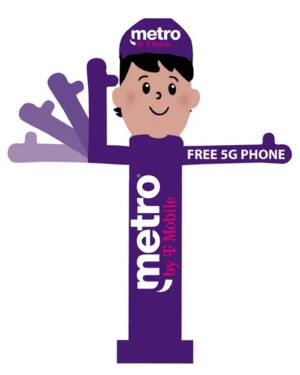 10ft Metro by T-Mobile Inflatable Waving Man
