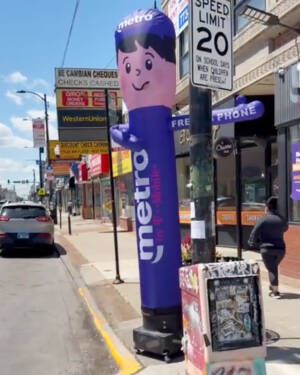 10ft Metro by T-Mobile Inflatable Waving Man