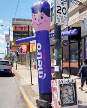 10ft Metro by T-Mobile Inflatable Waving Man