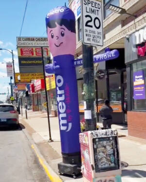 10ft Metro by T-Mobile Inflatable Waving Man