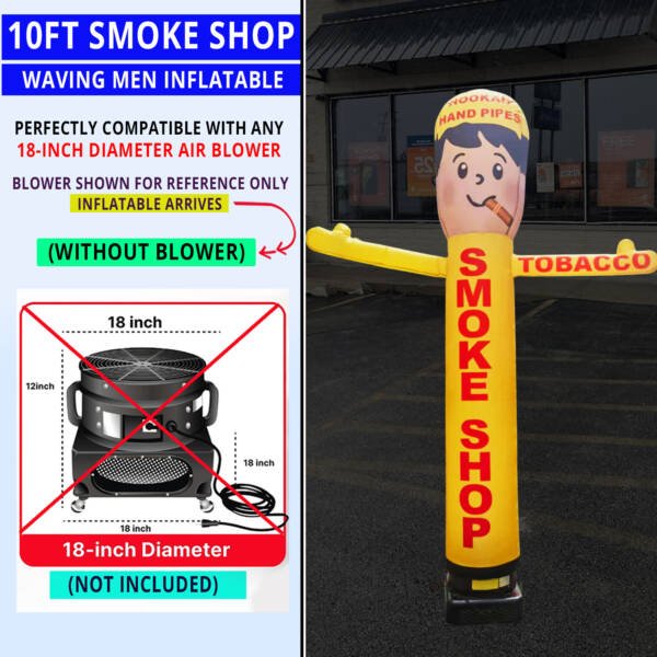 10ft Smoke Shop Waving Man Inflatable