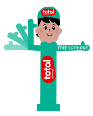 10ft Total Wireless Inflatable Waving Man