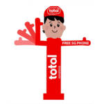 10ft Total Wireless Inflatable Waving Man Red