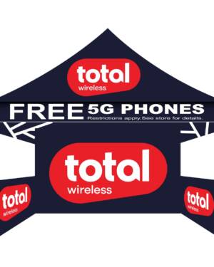 10x10 Total Wireless Canopy Tent Navy Blue (1)