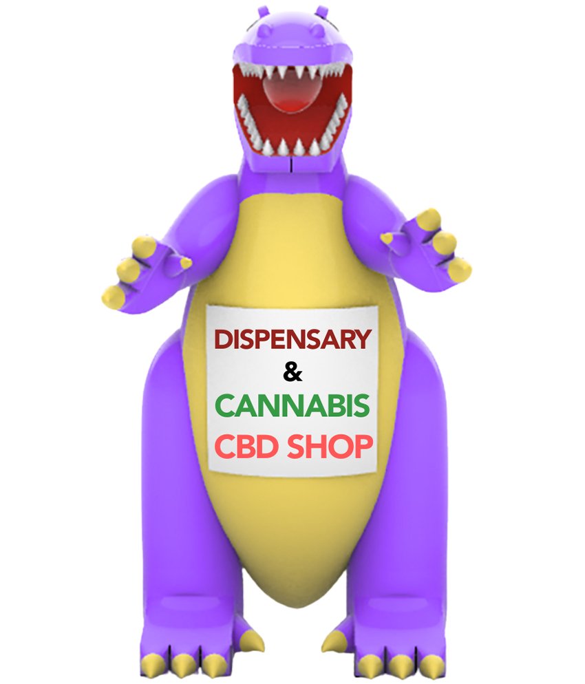 22ft Godzilla Dispensary Giant Outdoor Advertising Inflatable Balloon for Cannabis Stores, CBD Shops & Grand Openings – Customizable, Weatherproof, High-Impact | #1 Supplier USA & Canada