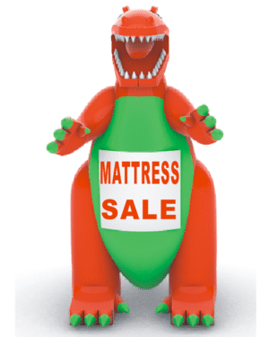 22ft Godzilla Mattress Sale Giant Advertising Inflatable