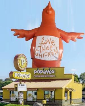 22ft Popeyes Chicken Balloon Love That Chicken