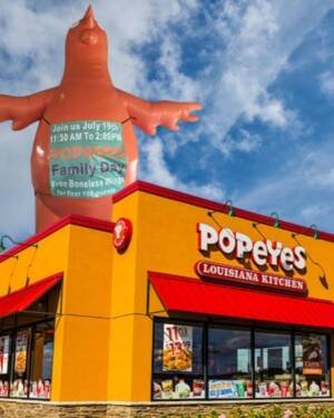 22ft Popeyes Chicken Balloon for Family Day