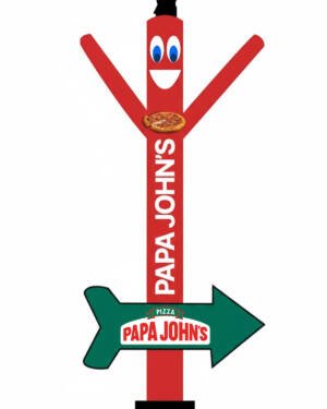 20ft Papa John’s Air Dancer with Arrow | Arrow Dancer