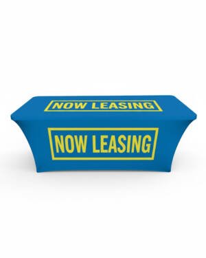 6FT Now Leasing Fitted Table Cover