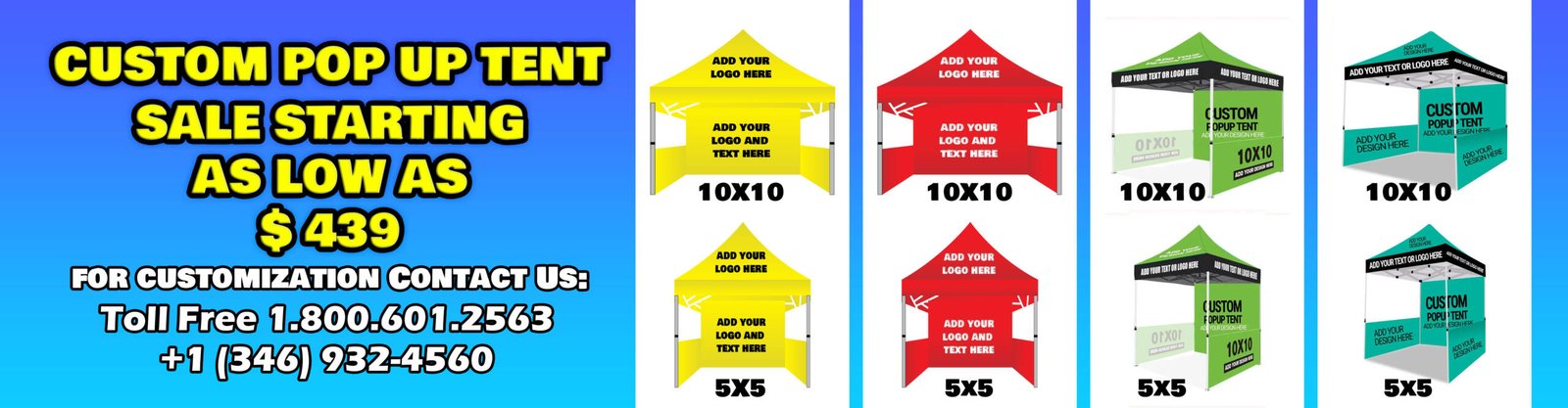 CUSTOM CANOPY TENT ALL SALE