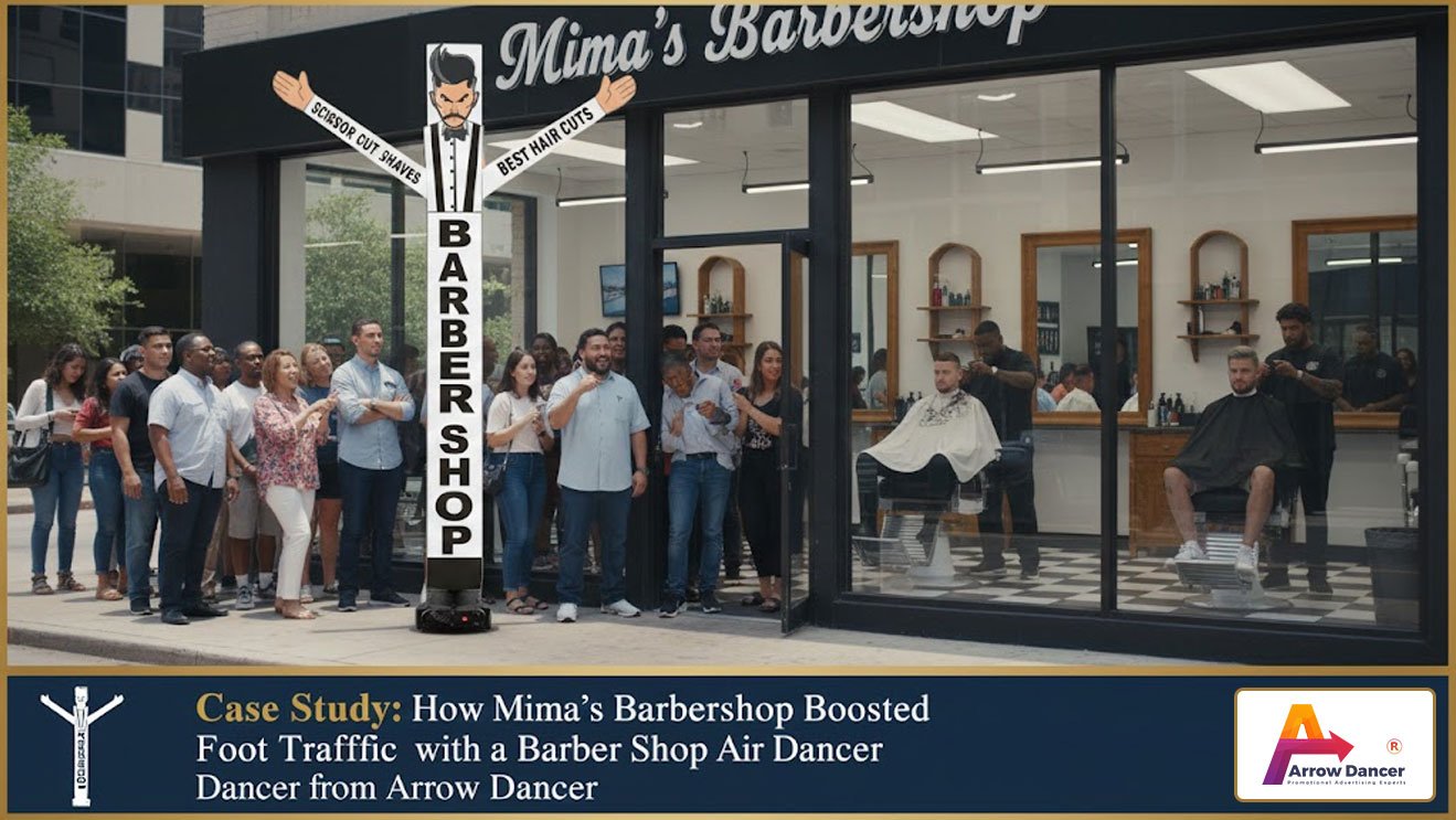 How Mima’s Barbershop Boosted Foot Traffic with a Barber Shop Air Dancer