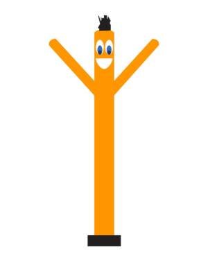 10FT Solid Orange Air Dancer