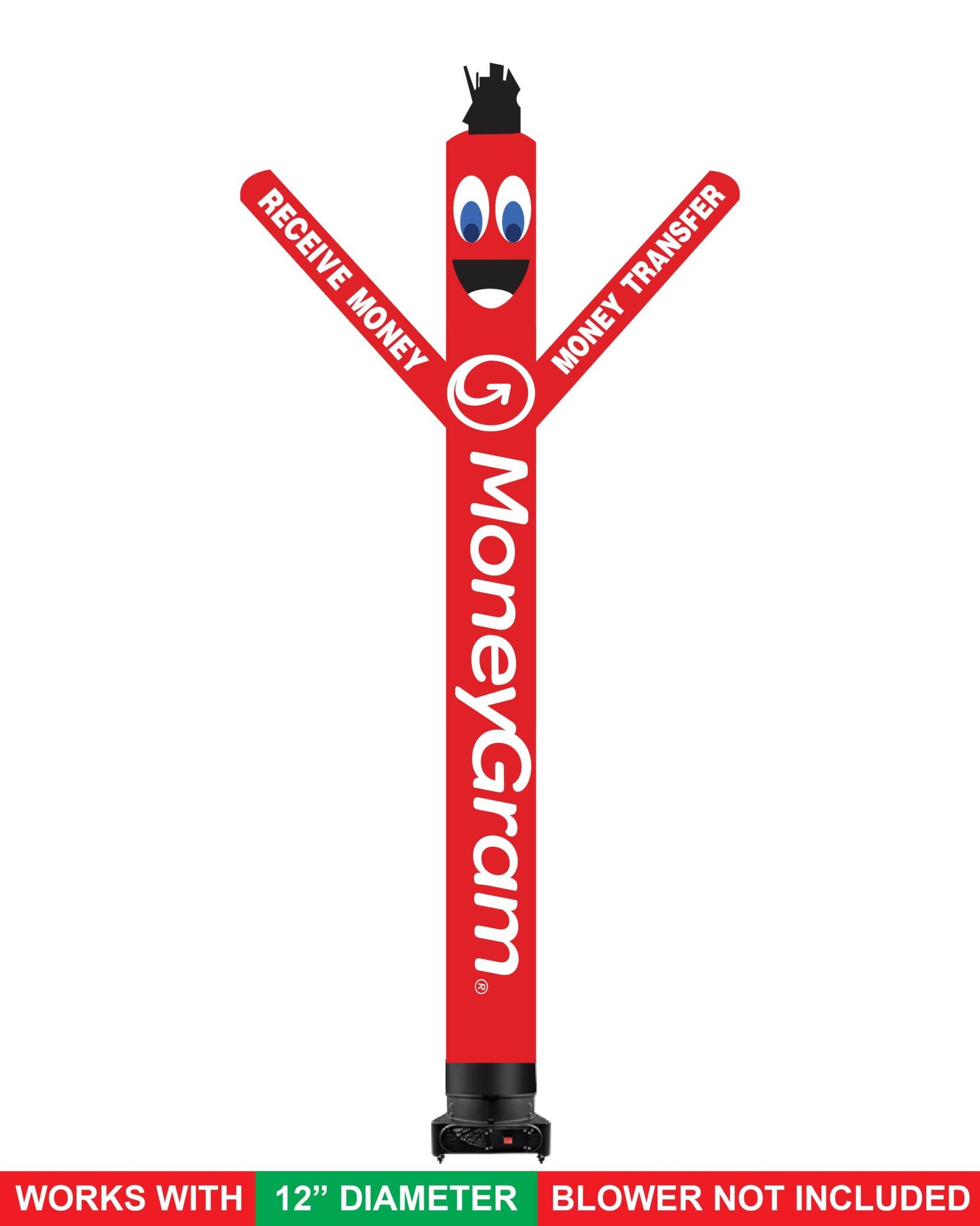 10ft MoneyGram Money Transfer Inflatable Air Dancer Tube Man