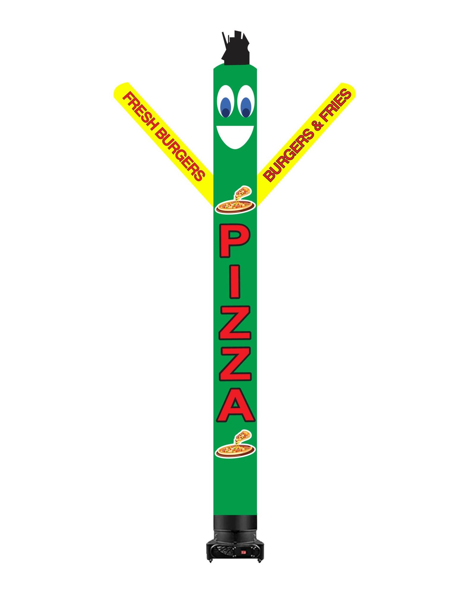 10ft Pizza Air Dancer Inflatable Tube Man