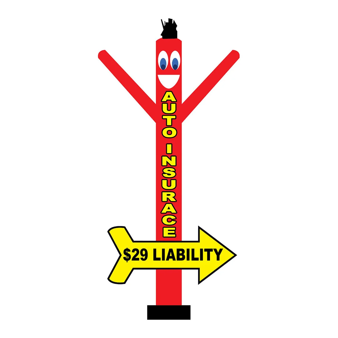 20FT Auto Insurance $29 Liability Inflatable Air Dancer