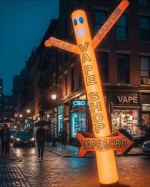 20ft Vape Shop Air Dancer with LED Blower