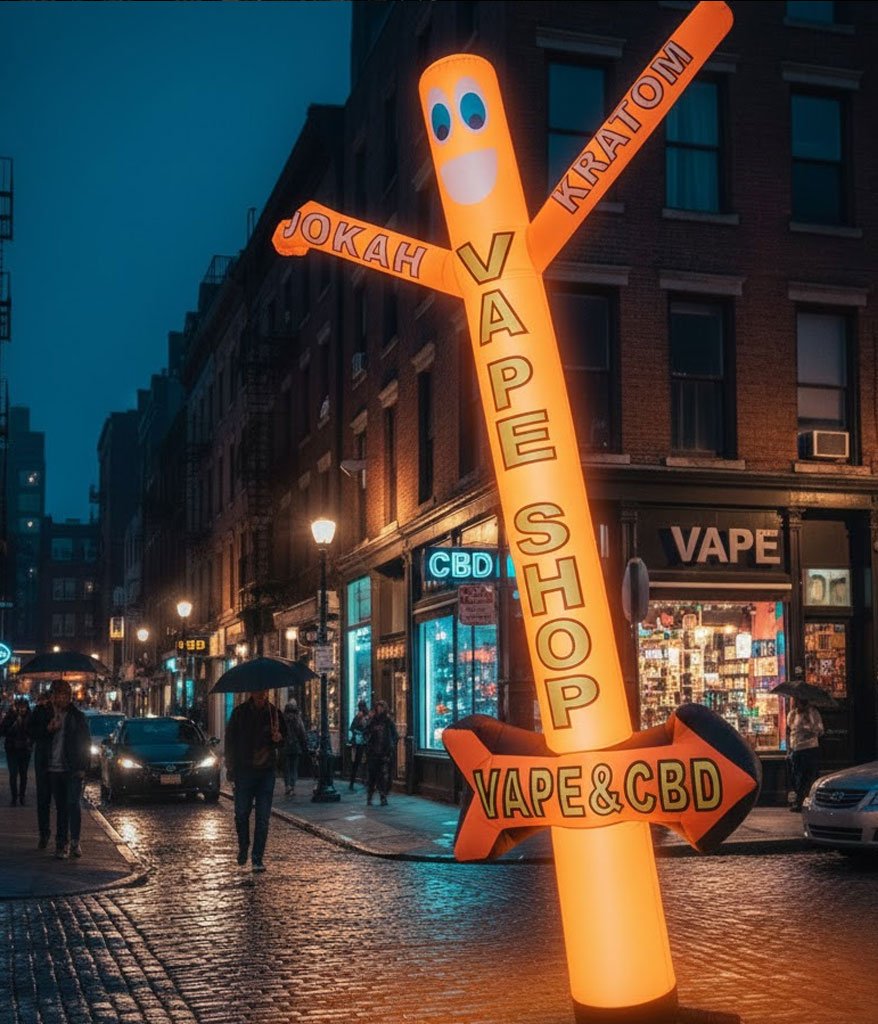 20ft Vape Shop Air Dancer with LED Blower