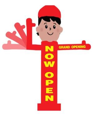 10FT Now Open waving man