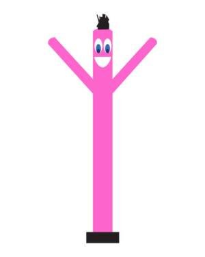 20FT Solid Pink Air Dancer Inflatable Tube Man