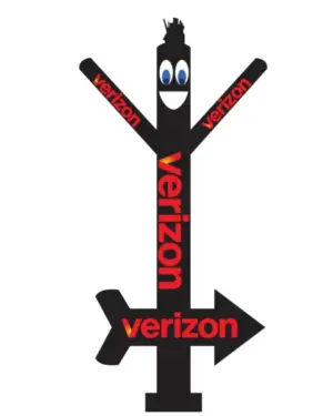20ft Verizon Wireless Air Dancer with LED Blower