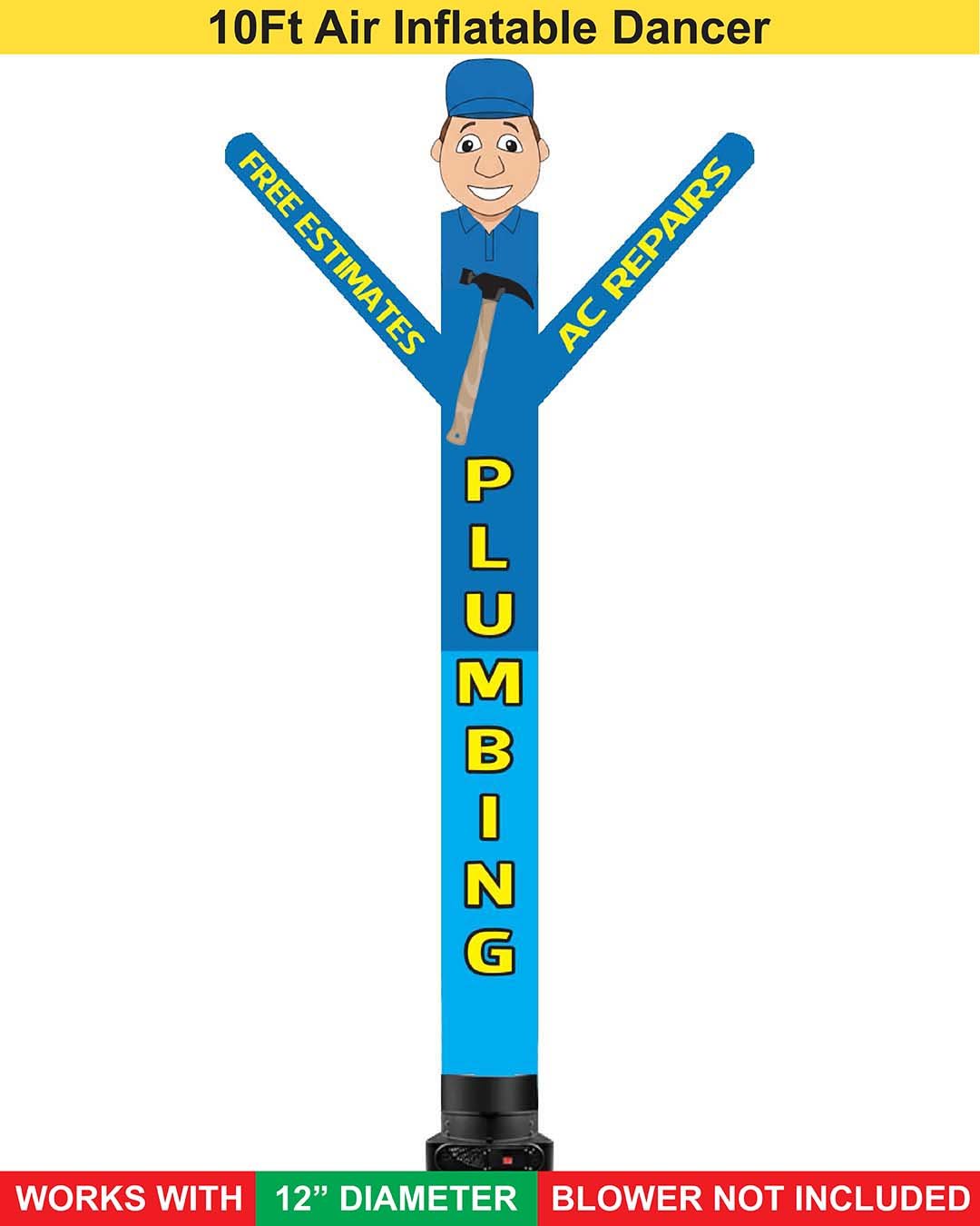 10ft plumbing inflatable air dancer