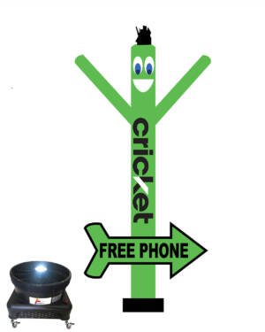 Cricket Wireless Air Dancer With LED Blower