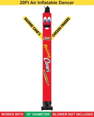20ft Raising Cane’s Chicken Fingers air dancer