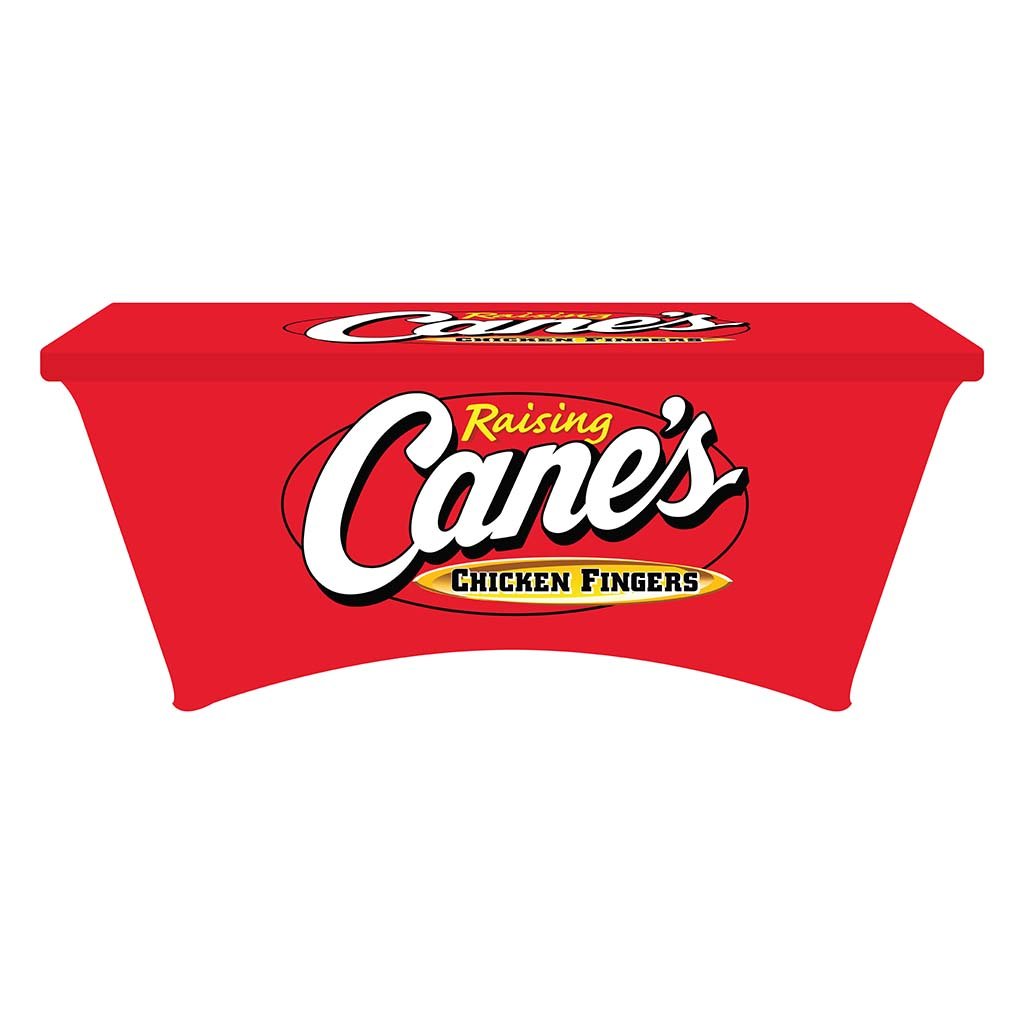 6FT Raising Cane’s Chicken Fingers Fitted Table Cover
