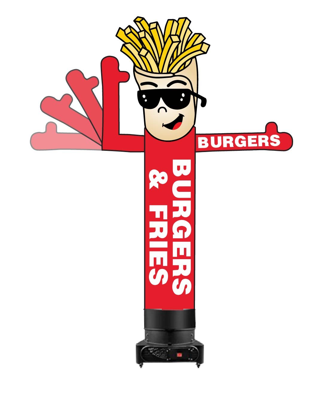10FT Burgers & Fries Waving Man
