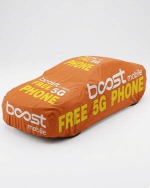 Boost Mobile FREE 5G Phone Promotional Car Cover
