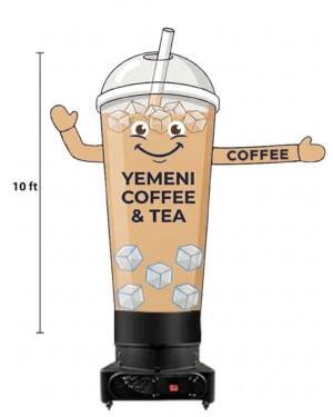 10Ft Yemeni Coffee and tea Inflatable Balloon