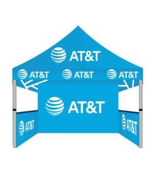 10×10 AT&T branded pop up canopy tent