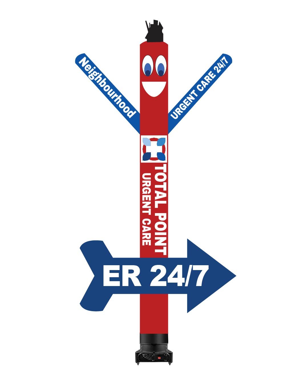buy 20ft urgent care air dancer with arrow sign