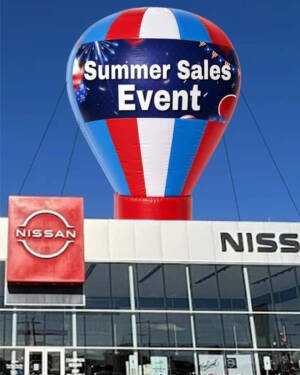 22ft car dealership advertising balloons