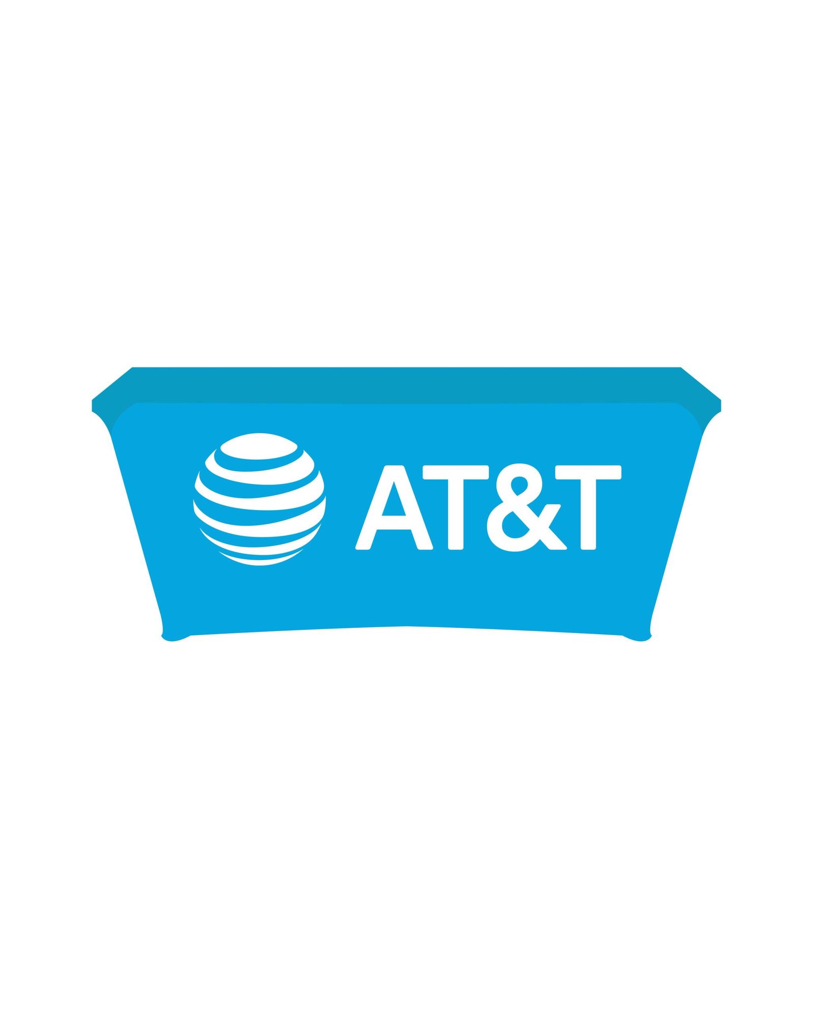6FT AT&T fitted table cover
