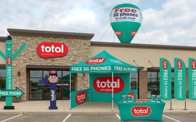 Total Wireless outdoor advertising
