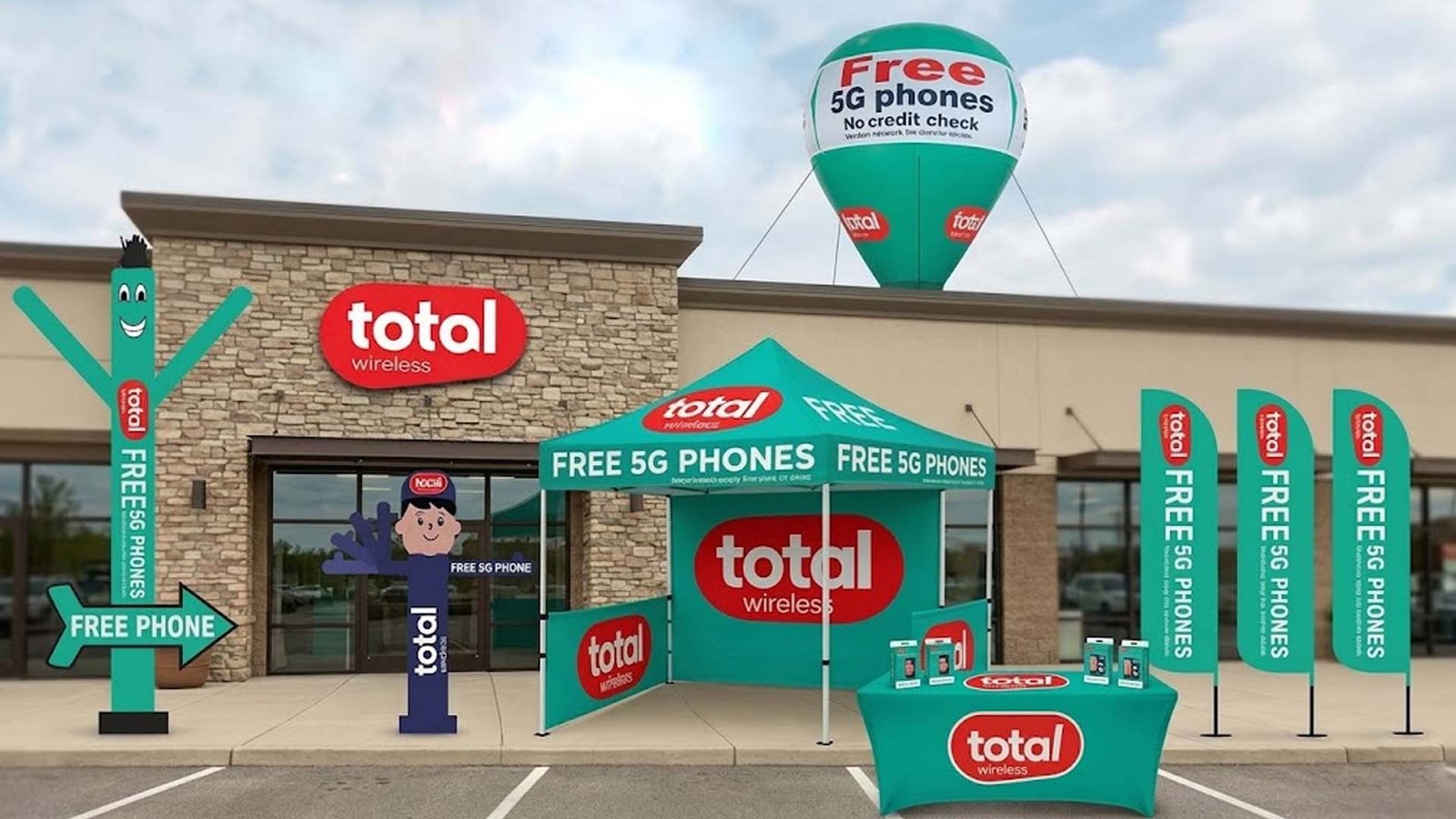 Total Wireless outdoor advertising