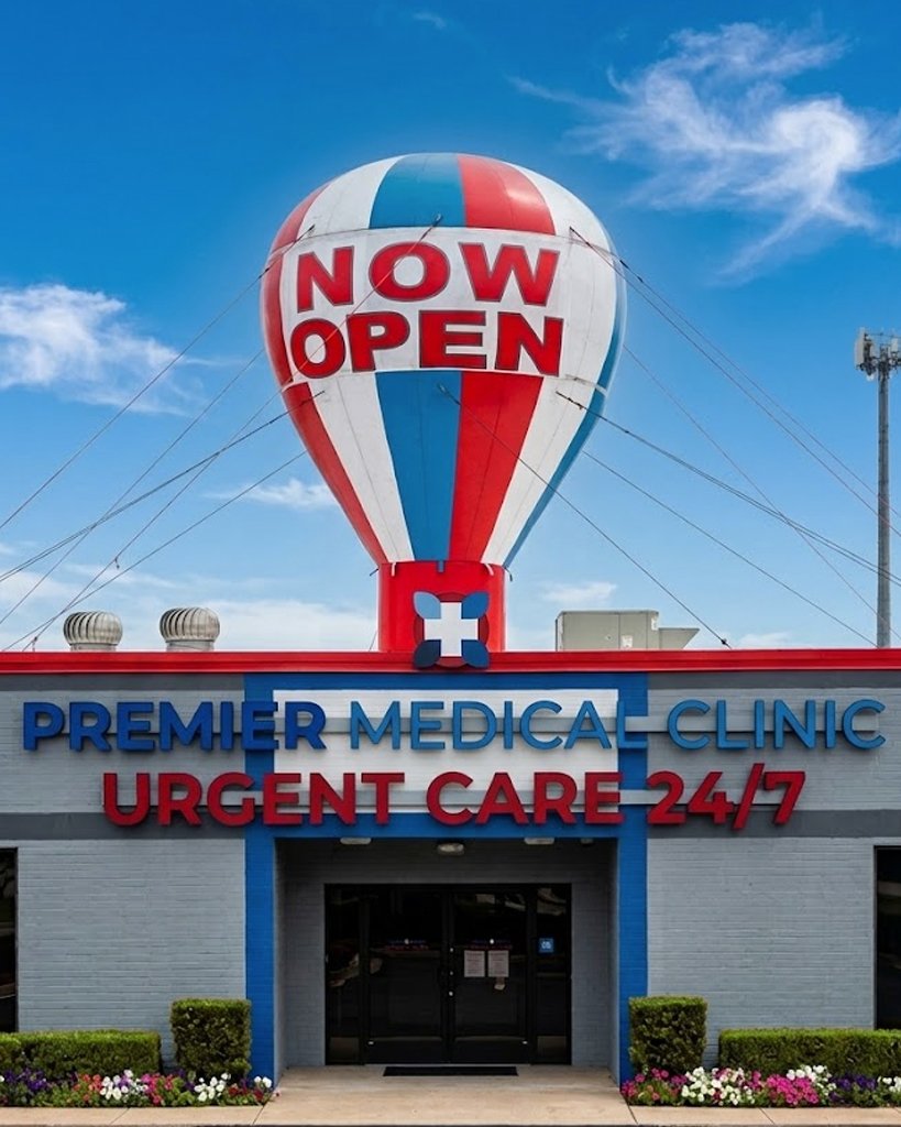 Advertising balloon rental for visible storefront promotion