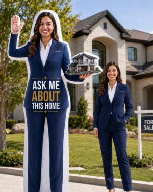 10FT Female Realtor Character Inflatable