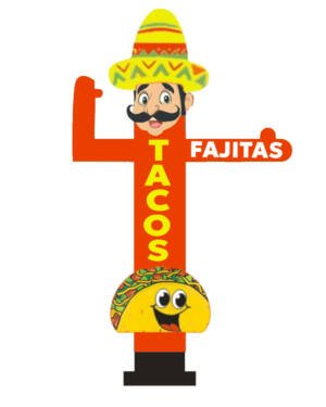10FT Tacos & Fajitas Waving Man Inflatable