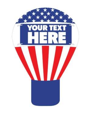 22ft US flag rooftop advertising balloon