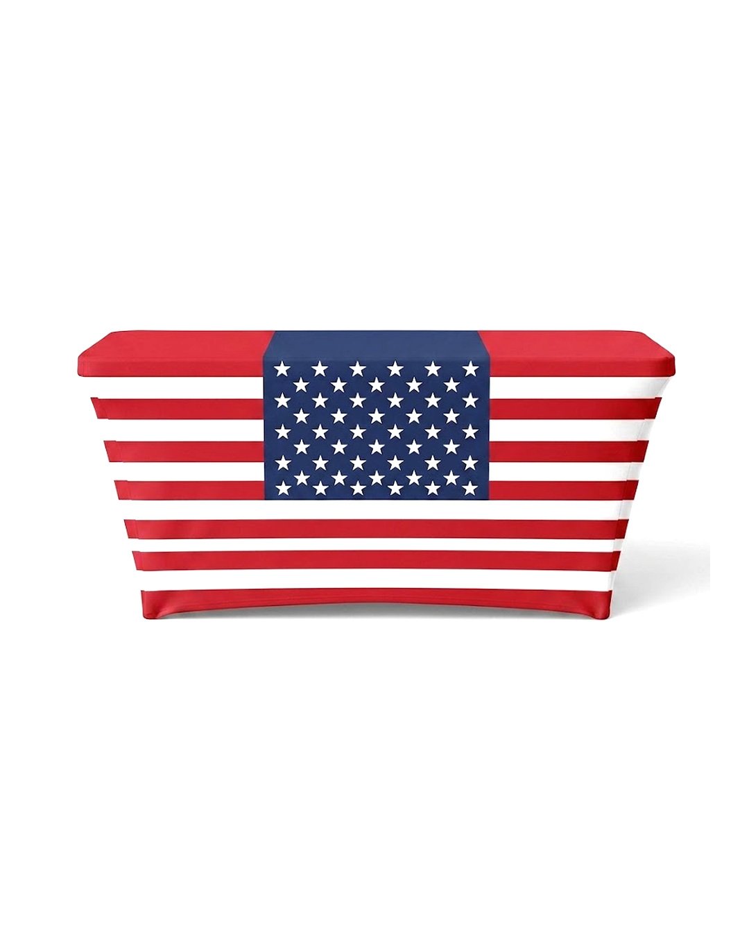 6FT USA patriotic fitted table cover